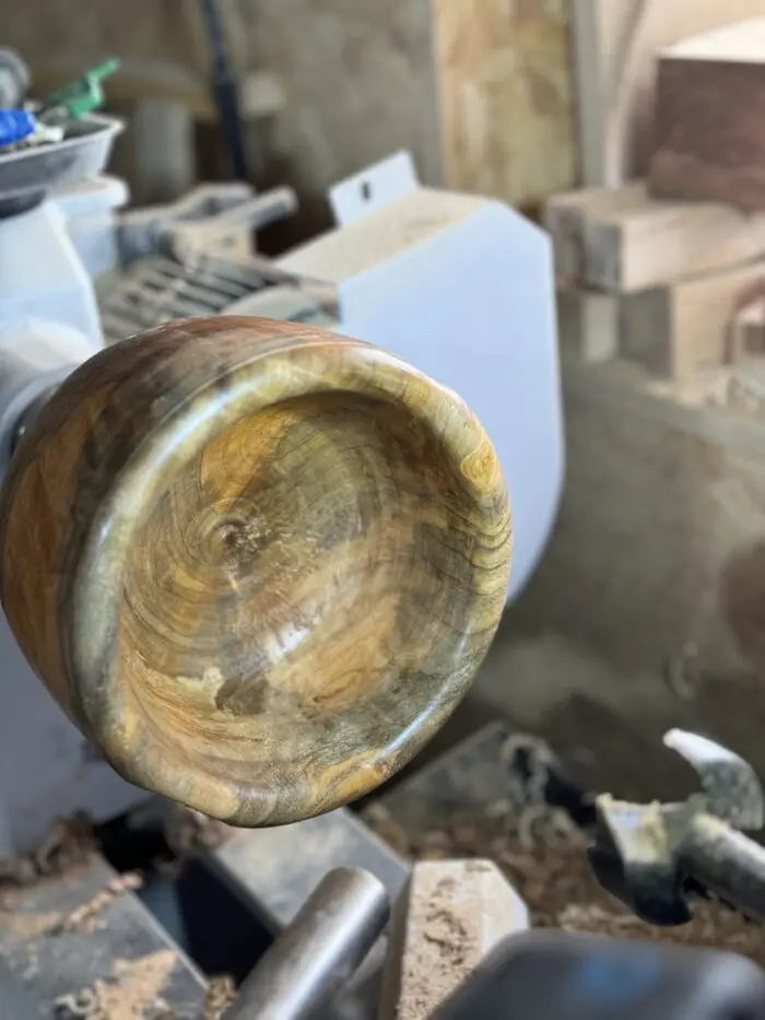 Saladier en bois tourné