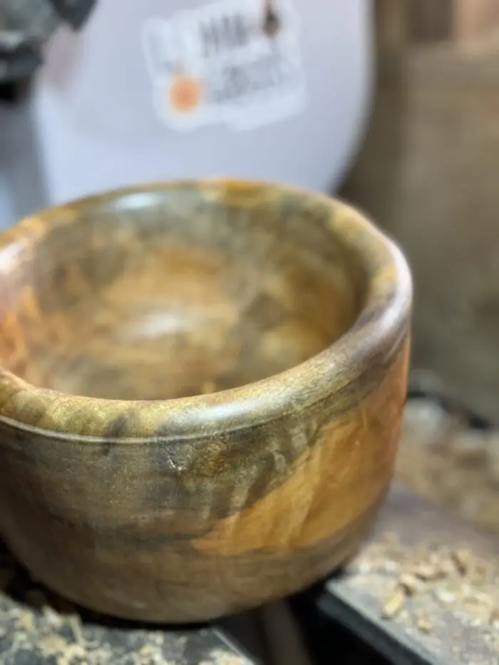 Saladier en bois tourné